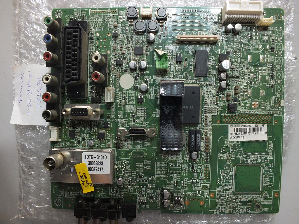 17MB25-1- 20444030- 10062060- VESTEL MAIN BOARD ANAKART- 32VH3000- LTA320AP02